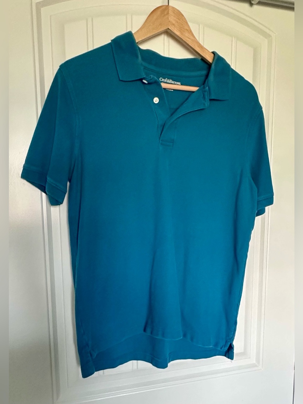 Croft & Barrow Signature Polo Shirt Men’s Medium Short Sleeve Cotton Classic Fit